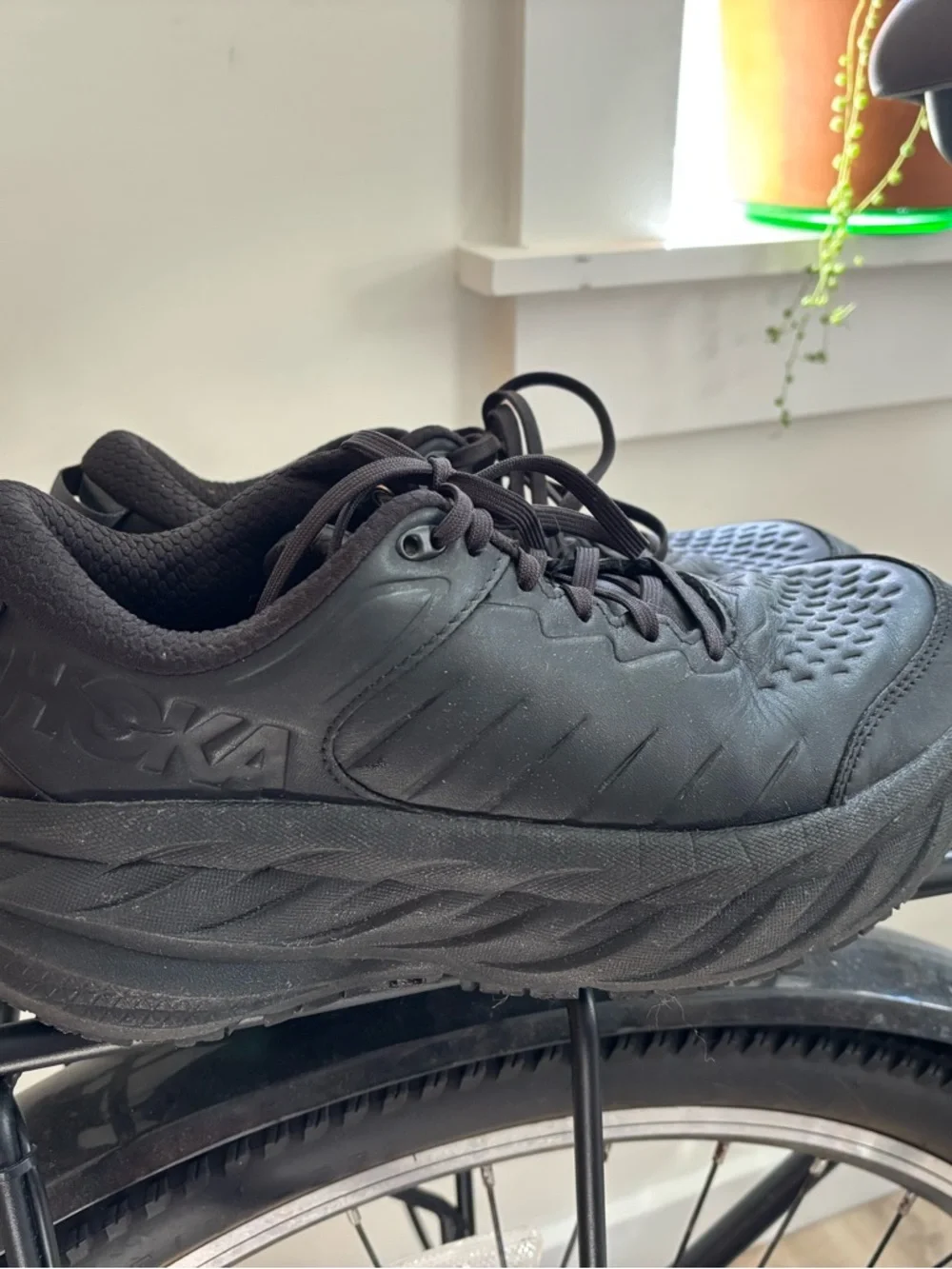 Hoka Black Casual Cushioning Sneakers - Picture 1 of 6